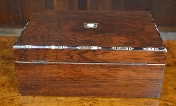 Victorian Rosewood Sewing / Jewellery Box SAI3033 Antique Boxes 8