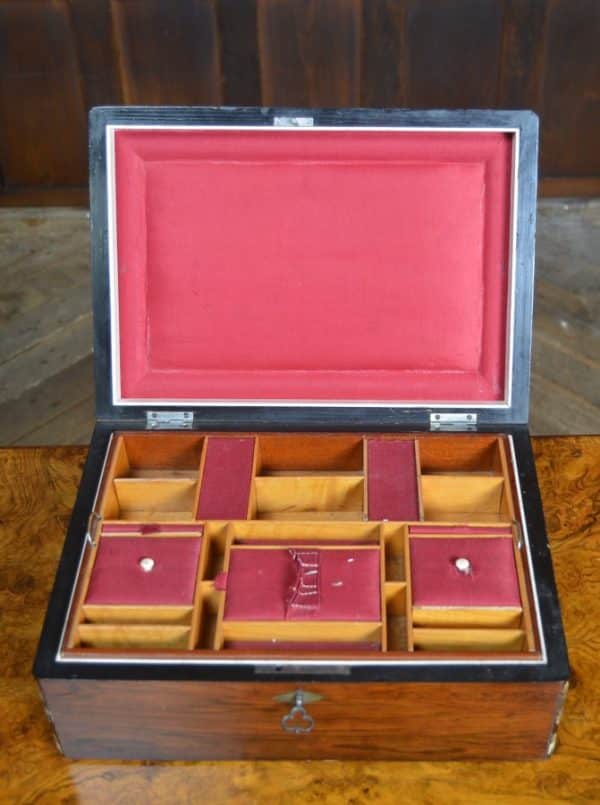 Victorian Rosewood Sewing / Jewellery Box SAI3033 Antique Boxes 3