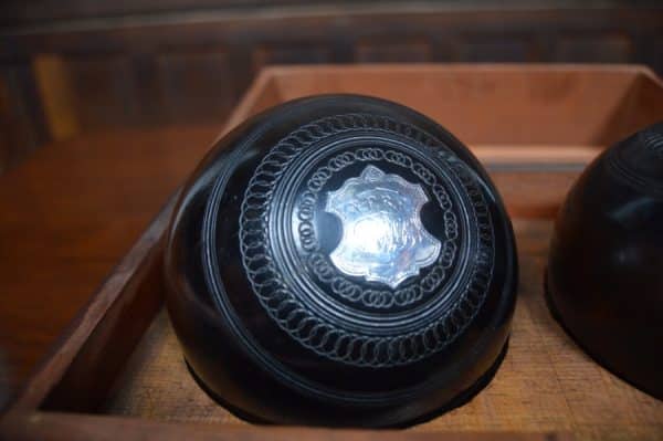 Presentation Wooden Lignum Vitae Lawn Bowls SAI2989 - Image 9