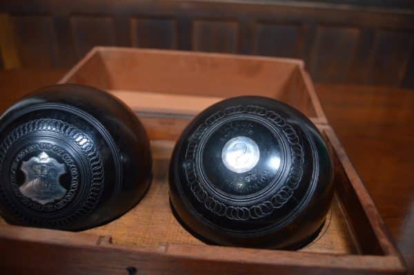 Presentation Wooden Lignum Vitae Lawn Bowls SAI2989 - Image 7