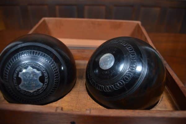 Presentation Wooden Lignum Vitae Lawn Bowls SAI2989 - Image 6