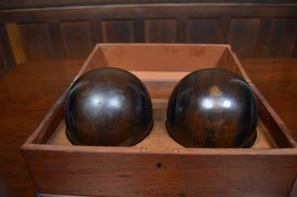 Presentation Wooden Lignum Vitae Lawn Bowls SAI2989 - Image 5