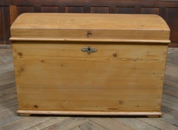 Victorian Pine Domed Top Trunk SAI3020 - Image 3