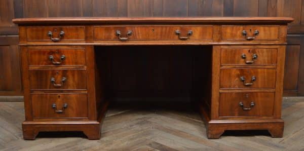 Edwardian Mahogany Knee-hole Desk SAI2985 Antique Desks 9