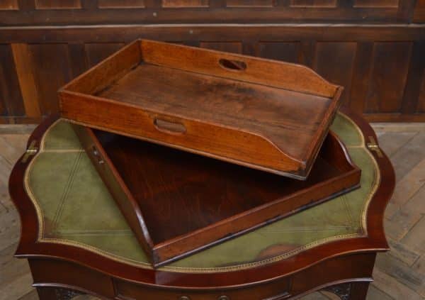 Two Mahogany Butler Trays SAI3025 - Image 2