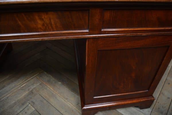Edwardian Mahogany Knee-hole Desk SAI2985 Antique Desks 12