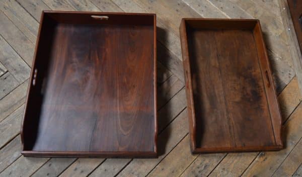 Two Mahogany Butler Trays SAI3025 - Image 5