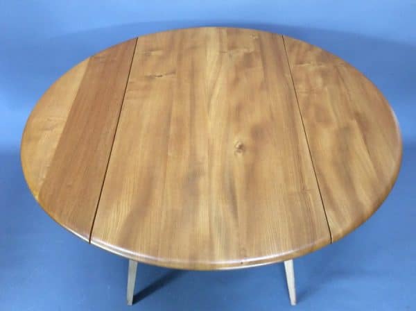 Mid Century Ercol Oval Drop Leaf Dining Table dining table Antique Furniture 6