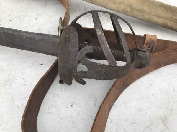 English Civil War Soldiers sword scabbard and belt Antique Swords 9