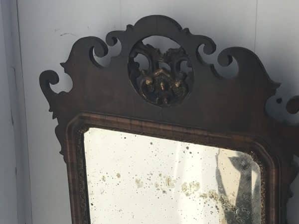 Mirror walnut 18th century - Image 2