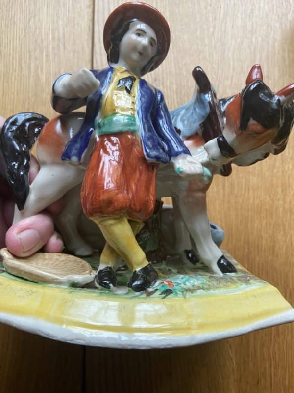 Reproduction Staffordshire Pottery Figurine Vintage 5