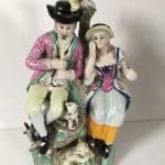 Staffordshire Pottery Figurine Antique Ceramics