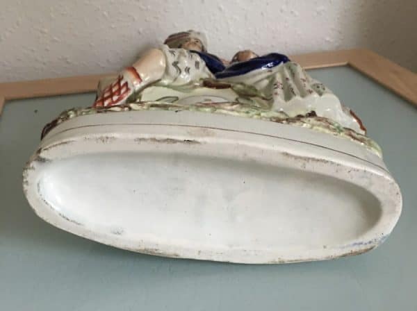 Staffordshire Pottery Flat Back Antique Ceramics 9