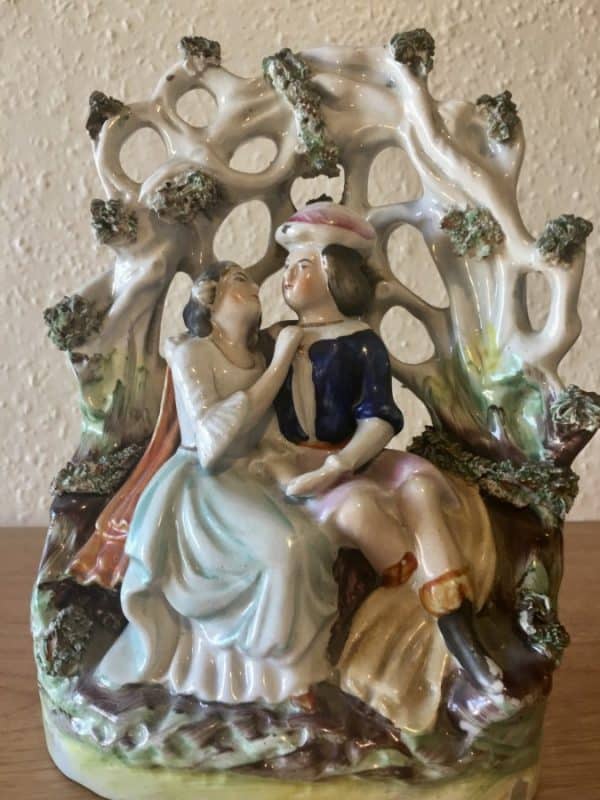 Staffordshire Pottery Figurine Antique Ceramics 4