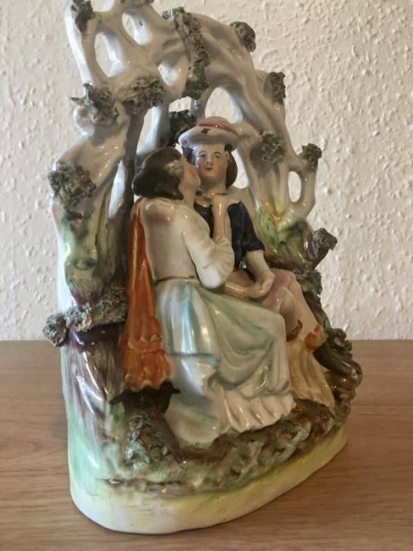 Staffordshire Pottery Figurine Antique Ceramics 7