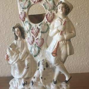 Staffordshire Pottery Figurine Antique Ceramics