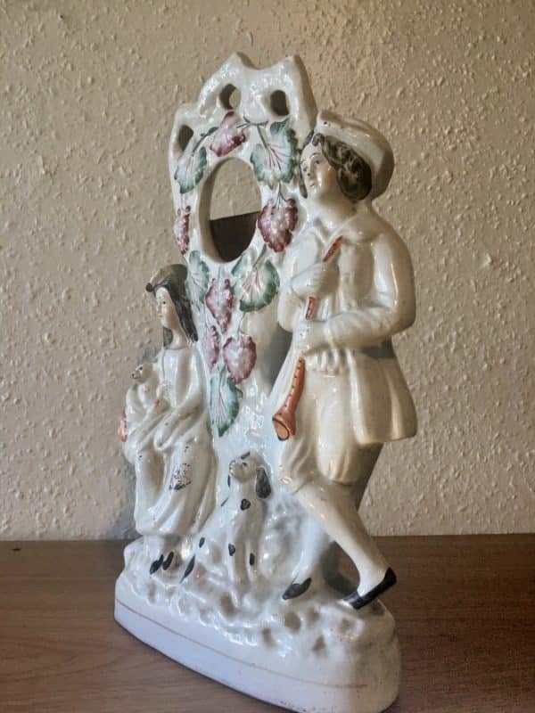 Staffordshire Pottery Figurine Antique Ceramics 4