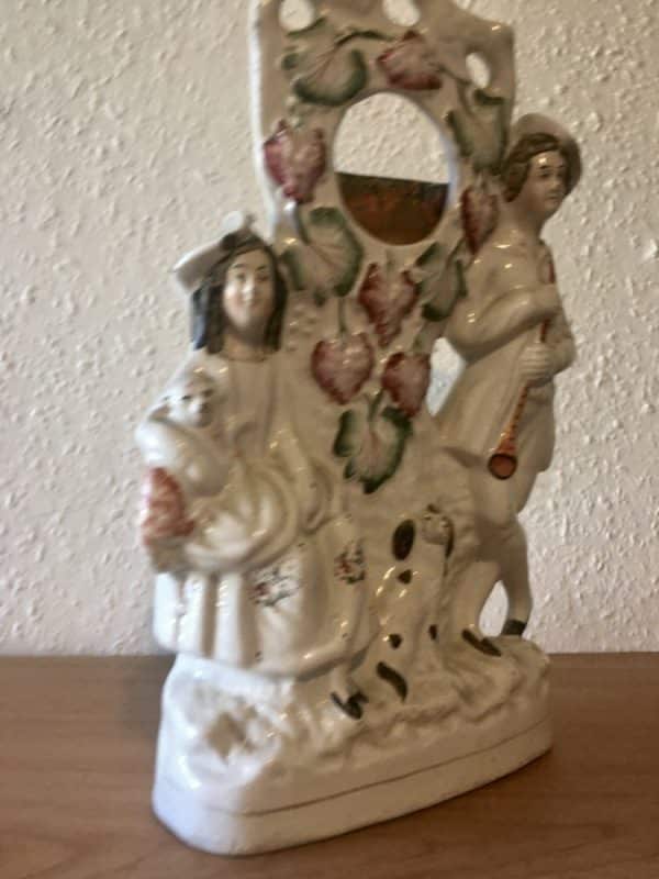 Staffordshire Pottery Figurine Antique Ceramics 6