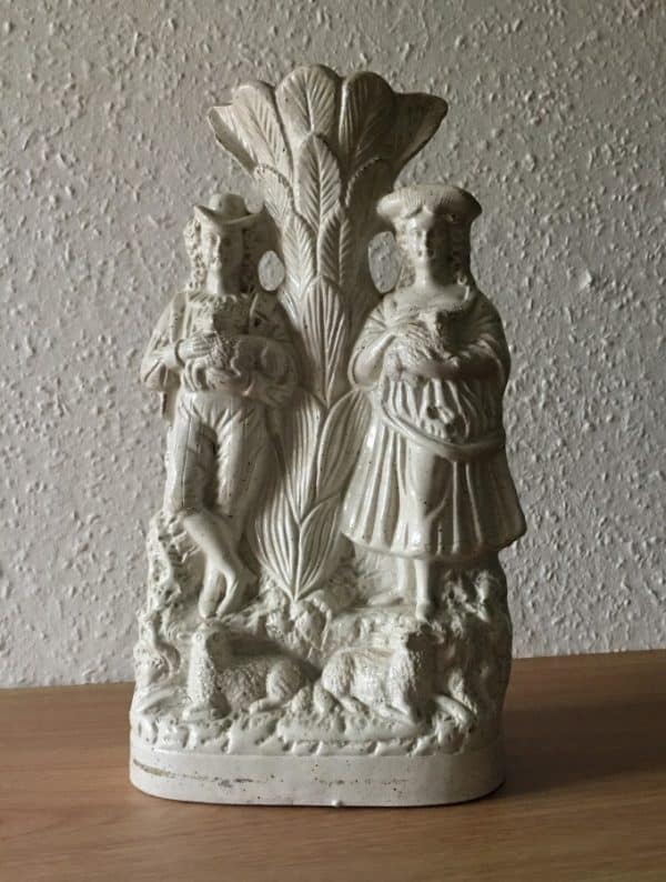 Staffordshire Pottery Spill Vase Antique Ceramics 3