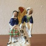 Staffordshire Pottery Spill Vase Antique Ceramics