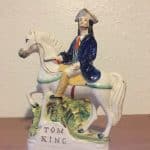 Reproduction Staffordshire Pottery Flat Back Vintage