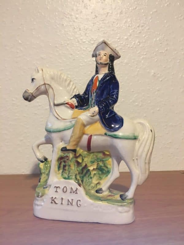 Reproduction Staffordshire Pottery Flat Back