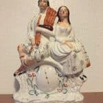 Staffordshire Pottery Flat Back Antique Ceramics