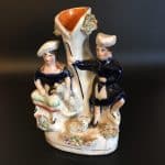 Staffordshire Pottery Spill Vase Antique Ceramics