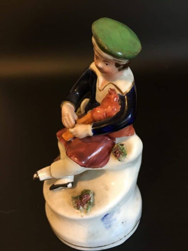 Staffordshire Pottery Figurine Antique Ceramics 7