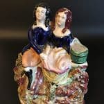 Staffordshire Pottery Flat Back Antique Ceramics