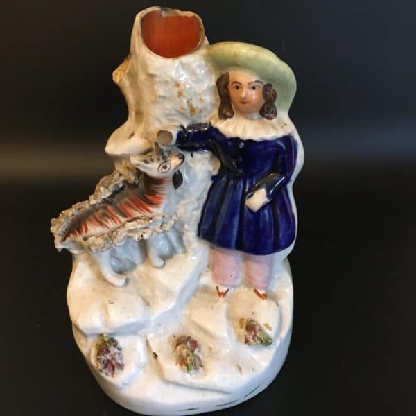 Staffordshire Pottery Spill Vase