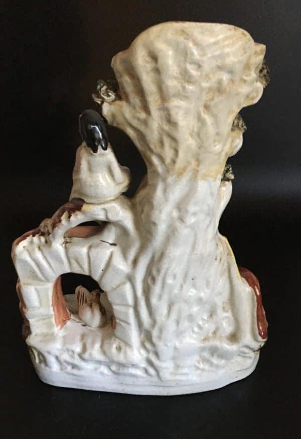 Staffordshire Spill Vase Animal figure Antique Ceramics 6