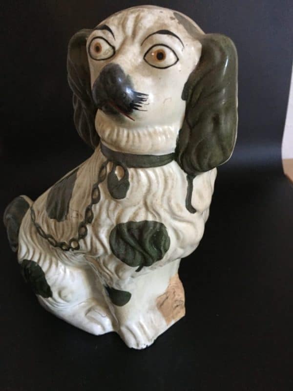Staffordshire Pottery Dog Antique Ceramics 8