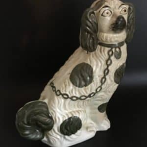 Staffordshire Pottery Dog Antique Ceramics