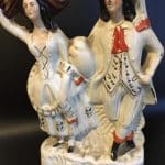 Staffordshire Pottery Flat Back Antique Ceramics