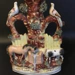 Staffordshire Pottery Spill Vase Antique Collectibles