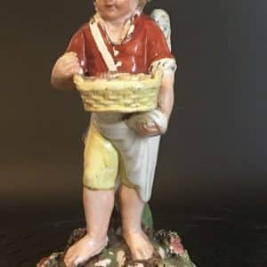 Early Staffordshire Pottery Figurine (Pearlware) Antique Ceramics