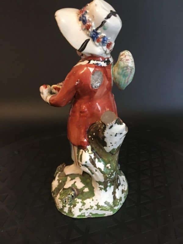 Very Early Staffordshire Pottery Figurine - Image 3