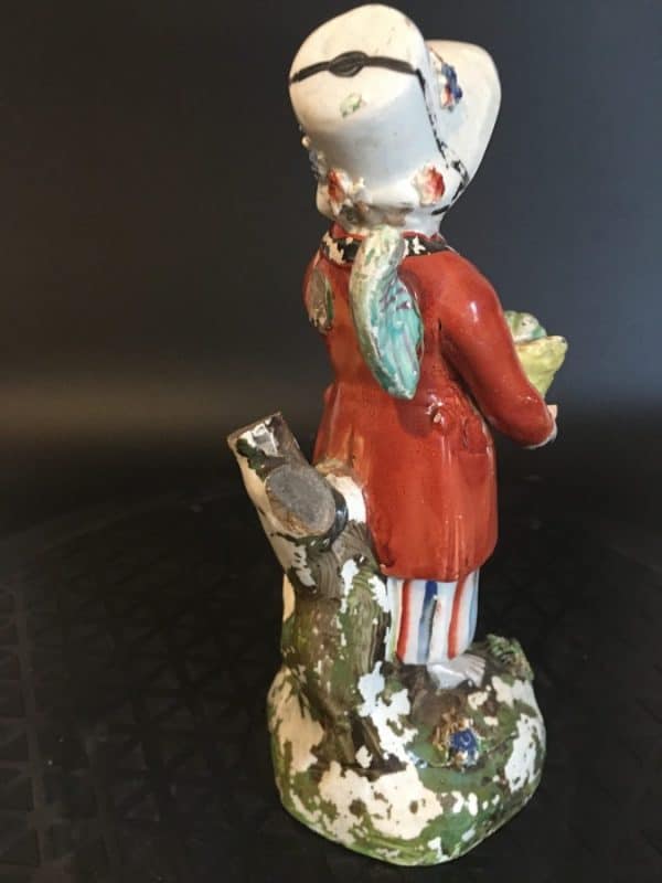 Very Early Staffordshire Pottery Figurine - Image 4