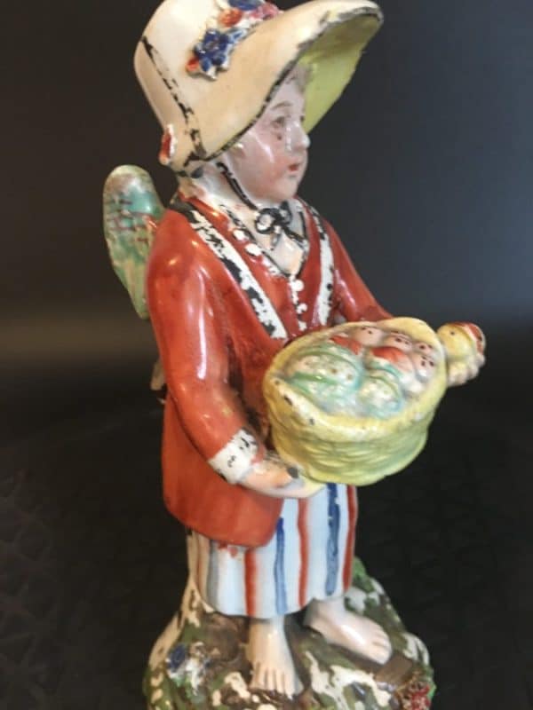 Very Early Staffordshire Pottery Figurine Antique Ceramics 7