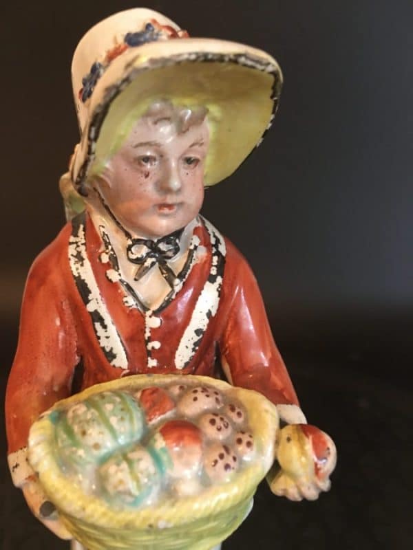 Very Early Staffordshire Pottery Figurine Antique Ceramics 8