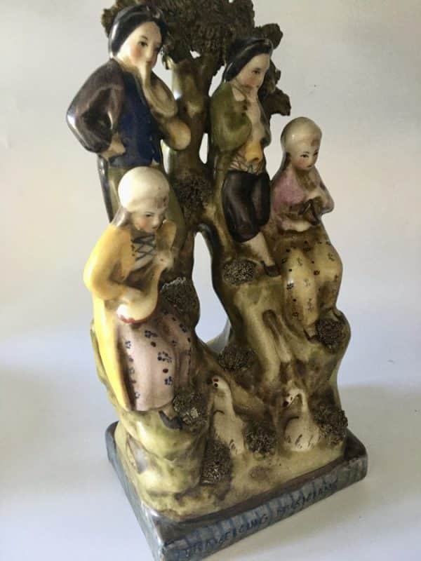 Reproduction Staffordshire Pottery Flat Back - Image 3