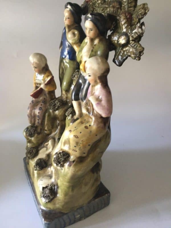 Reproduction Staffordshire Pottery Flat Back - Image 4