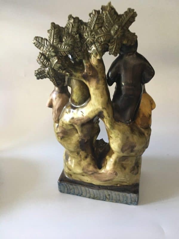 Reproduction Staffordshire Pottery Flat Back - Image 5
