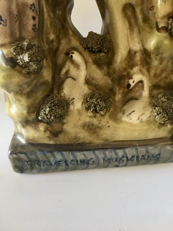 Reproduction Staffordshire Pottery Flat Back - Image 6