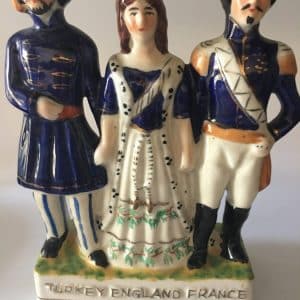 Staffordshire Pottery Figurine Antique Ceramics