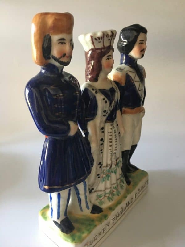 Staffordshire Pottery Figurine Antique Ceramics 6