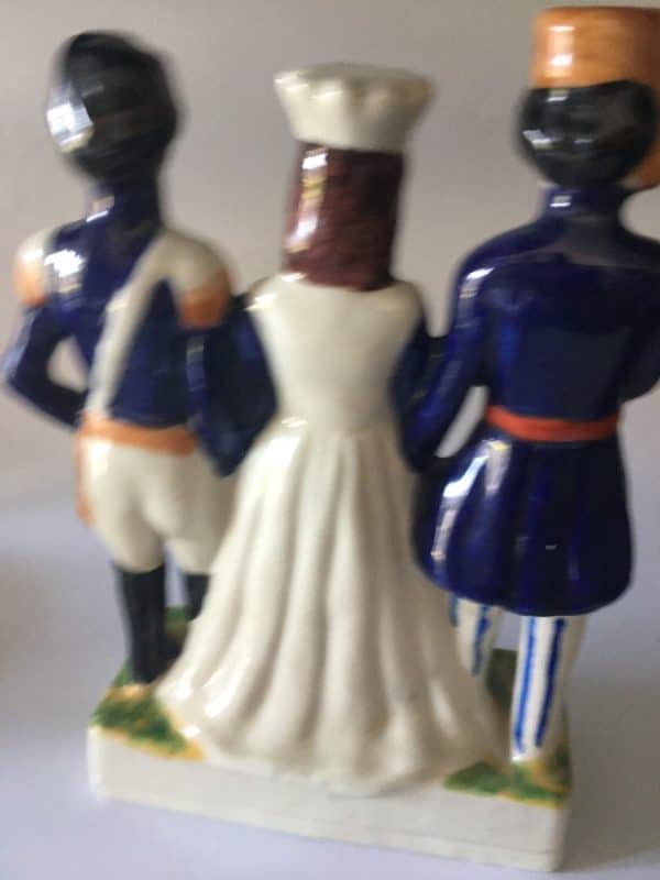 Staffordshire Pottery Figurine Antique Ceramics 7