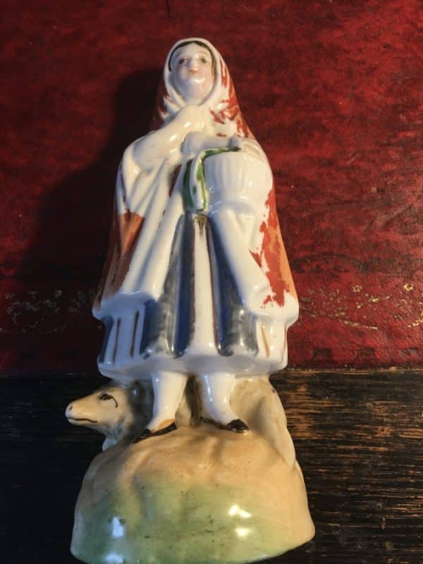 Staffordshire Pottery Figurine Antique Ceramics 3