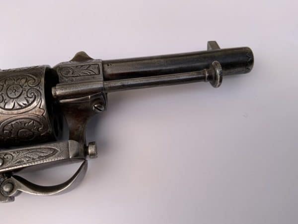 Revolver pin fire double action pocket sized Antique Guns 6